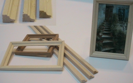 Bilderrahmenleiste aus Holz, für Miniaturrahmen