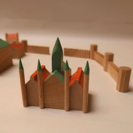 Stadtbaukasten, Holz