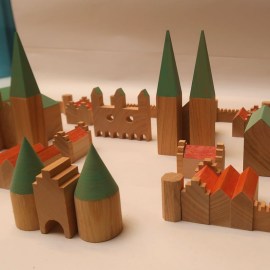 Stadtbaukasten, Holz