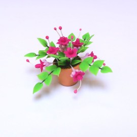 Pflanze, Fuchsie, Puppenhausminiatur in 1zu12