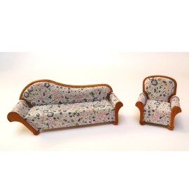 Sofa, Puppenhausmöbel im Maßstab 1zu12