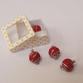 Weihnachtsbaumkugel, Puppenhausminiatur im Maßstab 1zu12