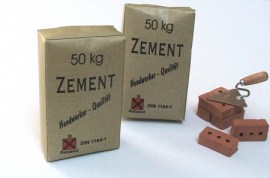 Zementsack, Miniatur 1zu12