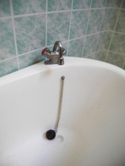 Badewanne, Detailbild, Puppenstubenmöbel in 1zu12