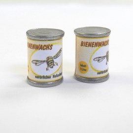 Dose Bienenwachs, Puppenstubenminiatur 1zu12