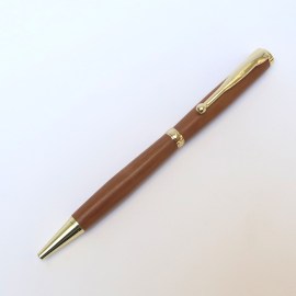 Holzkugelschreiber, Birnenbaum, handgedrechselt