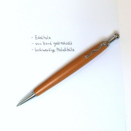 Holzkugelschreiber, Eibe, handgedrechselt