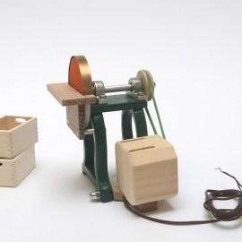 Schleifmaschine mit Motor, 15 Volt, für Miniaturwerkstatt im Maßstab 1zu12
