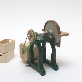Schleifmaschine mit Motor, 15 Volt, für Miniaturwerkstatt im Maßstab 1zu12