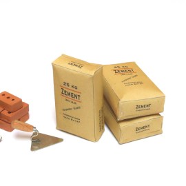 Zementsack, Miniatur im Maßstab 1zu12